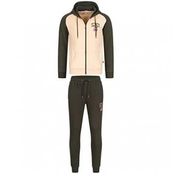 Lonsdale Herren Jogginganzug Stretton olive/beige