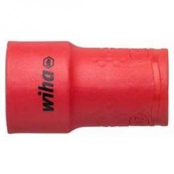 Wiha 43074 3/8 Douille à six pans creux isolée Rouge