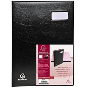 Parapheur 24 compartiments 300 g format 24 x 32 cm Noir