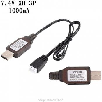 7.4V Li-ion Battery Charger 2000mA/1000mA/500mA XH-3P for Electric RC Vehicles