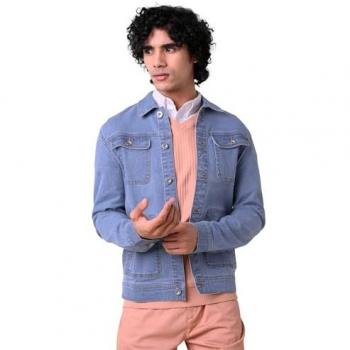 Large Size Enorsia Classic Blue Denim Coat