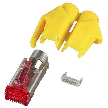 HiRose TM21 geschirmte RJ45 Stecker gelb 50 Stück