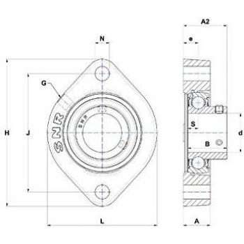 Boîtier Flancheur avec Roulement Auto‑Alignement USFD204