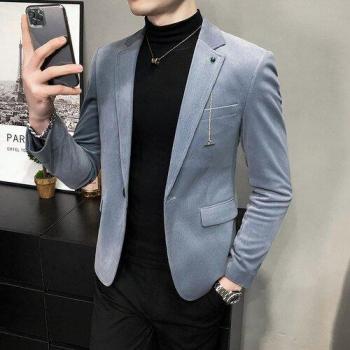 Formal Single Button Blazer for Men