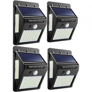 Solar Powered LED Street Light with 100 LEDs for Garden Pathway