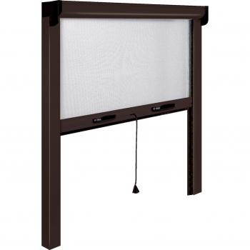 Zanzariera Opera 140x160 CM Molla Marrone per Finestra e Balcone