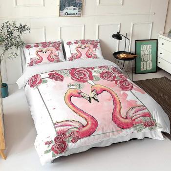 Kerota Housse de couette et taies Flamingo