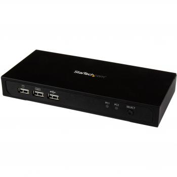 StarTech Mini DisplayPort Dual‑Port KVM, USB 2.0, 4K/60Hz