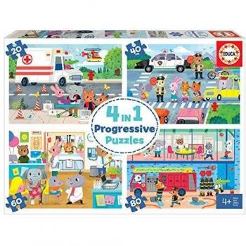 Puzzle enfant dès 4 ans 4 en 1