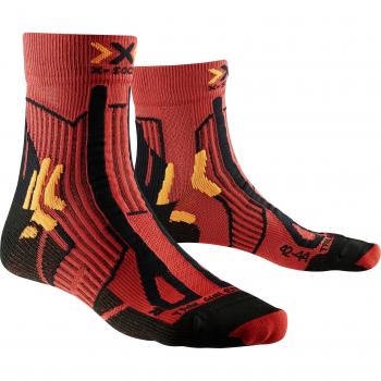 Männer‑Trail‑Run‑Energy Socke – Rot-Paprika, Schwarz, 39/41