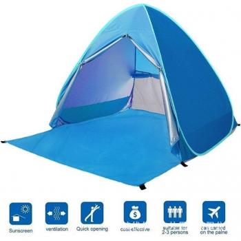 Lightweight UV Beach Tent Waterproof Sun Shade for 2-3 People