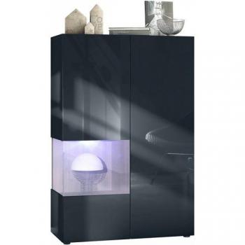 Vitrine élégante Morena V2 avec insert en verre