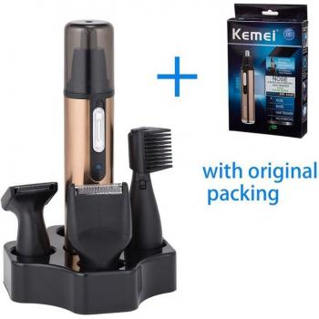 Kemei 4-in-1 Nose and Ear Hair Cutter