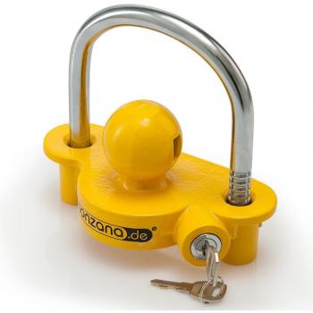 Lucchetto antifurto per caravan e camper giallo