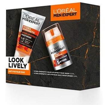 L'OREAL PARIS Men Expert Gift Set for Men, Look Lively Anti-Fatigue Skin Duo