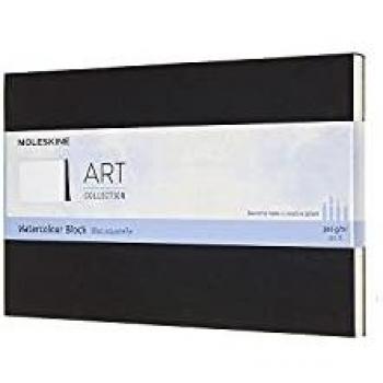 Moleskine Zeichenblock Aquaellpapier Groß A5 200g/qm Softcover Schwarz