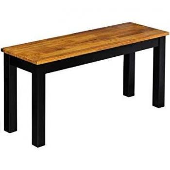 Copenhagen Bench Black Frame-oiled Wood