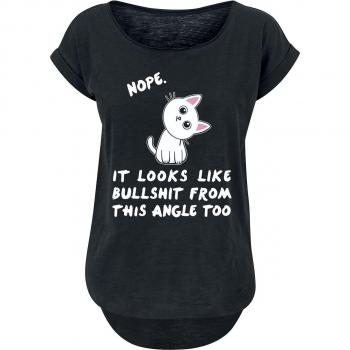 Tierisch  Nope. It Looks Like Bullshit From This Angle Too  Girl-Shirt  schwarz