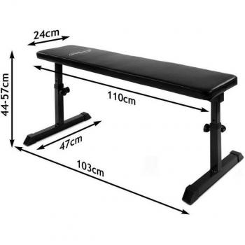 Banc d'Haltérophilie Physionics® avec Haltères Inclus