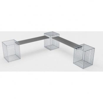 Banc de jardin design spirale