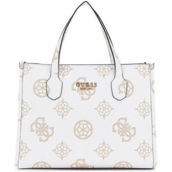 Marron-Blanc Silvana Tote GUESS Femme 2 Compartiments