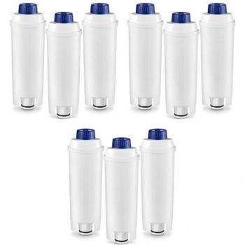 Filtro Reemplazo Carcaj de Agua Delonghi DLSC002 (3 uds.) + Carbón Activado