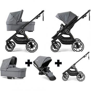 Emmaljunga NXT90 Travel System (Black/Lounge Grey)