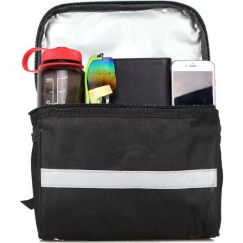 Cycliste Pro Vélo Avec Sac Avant Étanche et Système de Rangement