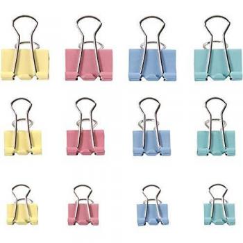 Assorted Pastel Metal Clips