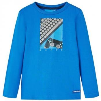 T-shirt enfant manches longues imprimé jeu vidéo 92-140