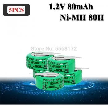 Batterie Bouton Rechargeable Ni‑MH 1,2 V 80 mAh – Mini Jouet