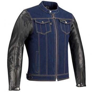 Chaqueta de Motocicleta Segura Gordon Negro Azul S