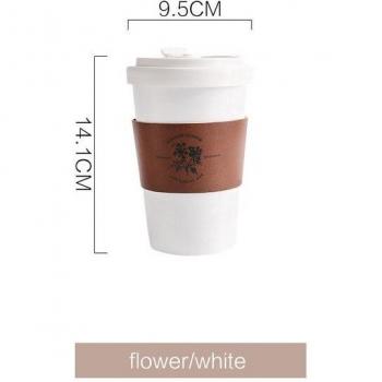 450ML Insulated Leather Tea Cup