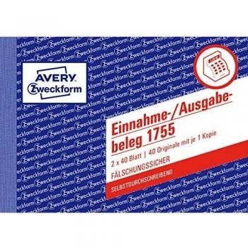 Avery Zweckform 1755 Einnahme-/Ausgabebeleg