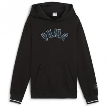 Felpa con cappuccio PUMA PLAY LOUD CLASSICS, Nero, per ragazzi, Taglia 128