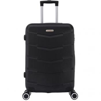 Valise Moyenne Taille 65 cm, soute ABS, roues double 360°, serrure intégrée – Wall Noir