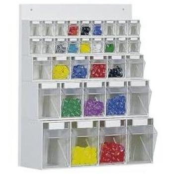 MultiStore, 33 bacs de rangement, 76 l, dimensions 600 x 185 x 684 mm, en bois et polystyrène