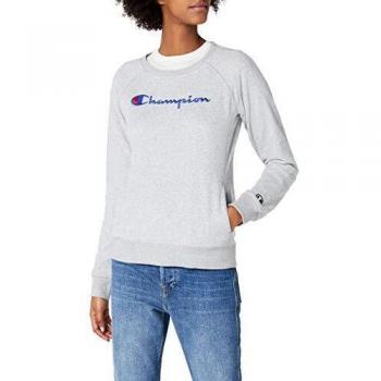 Sudadera de Mujer Champion Classic Logo, Gris Claro, Talla S