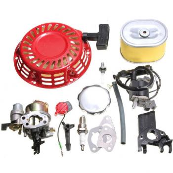 Aiperq Kit de Motorisation Honda GX160‑GX200 5,5 hp : Carburateur Inversé, Bobine d'Allumage, Bougie et Filtre à Air
