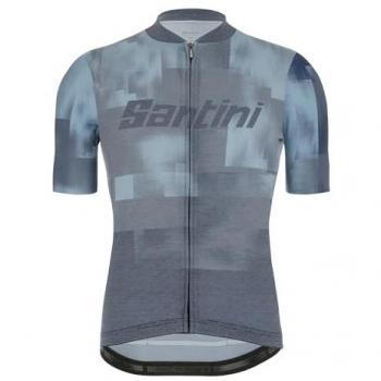 Santini Forza Maglia Maniche Corte Blu L