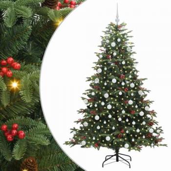 Arbusto Natalizio Artificiale 180 cm, Green – PVC & Metal con 300 LED