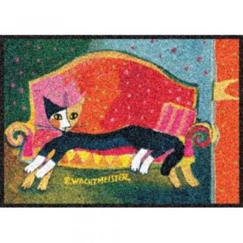 Efiga Rosina Wachtmeister Katzenbunt‑Eingangsmatte 50×75 cm, waschbar