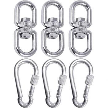 M8 Double Ended Swivel Eye Hook 304 Stainless Steel