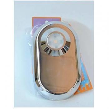 Plafonnier LED 6W chrome SDB blanc chaud 3000K 492lm étanche IP44 BOBOSSE