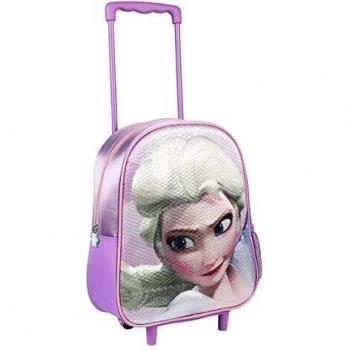 MOCHILA CARRO INFANTIL 3D FROZEN LILA