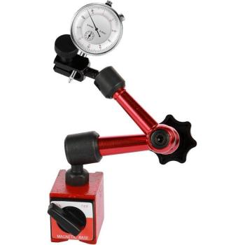 Metall Runde Messuhr mit Mini flexiblem Magnet und 0,01mm Genauigkeit Halter Bausatz
