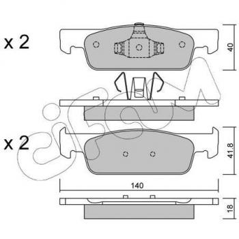 Pastilhas de Travão CIFAM 822-975-0