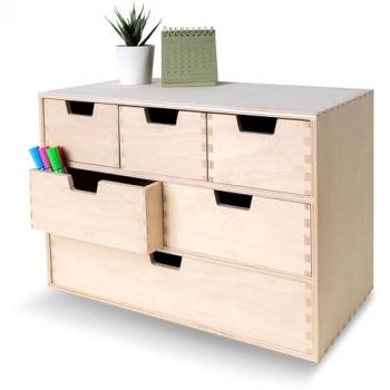Box Arte e Stampa – Cassetta da Scrivania 6 Cassetti