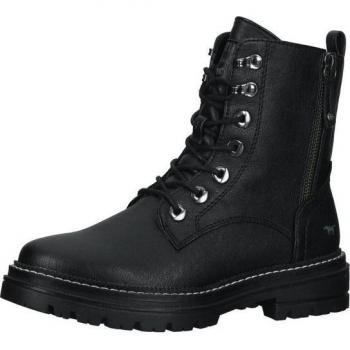 Mustang Damen-Stiefelette in Schwarz, Blockabsatz, Größe 37