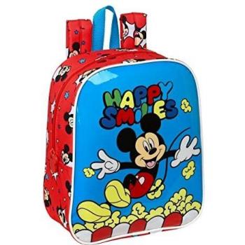 Safta Mochila Guardería Adapt.Carro Mickey Mouse Happy Smiles 22x10x27cm Producto Oficial